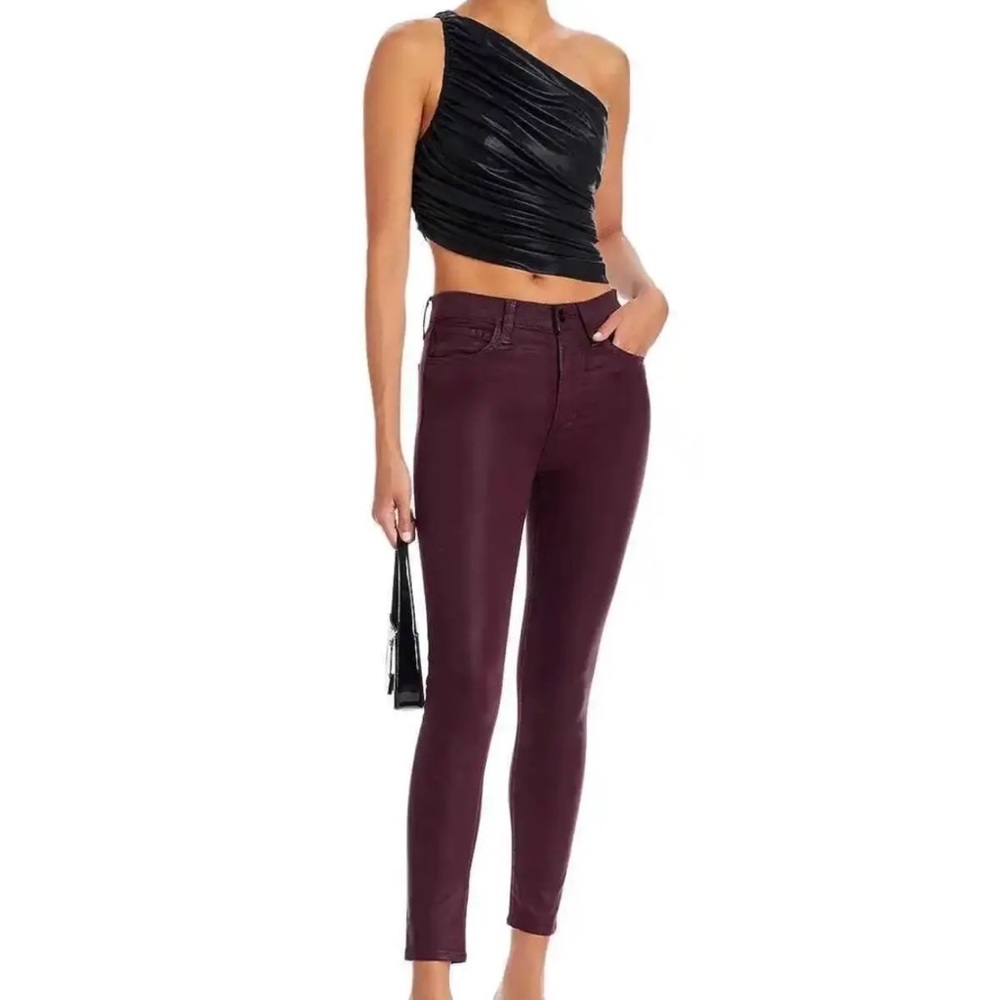 Joe's Jeans Women's Vineyard The Charlie Coated High Waist Ankle Skinny Jeans